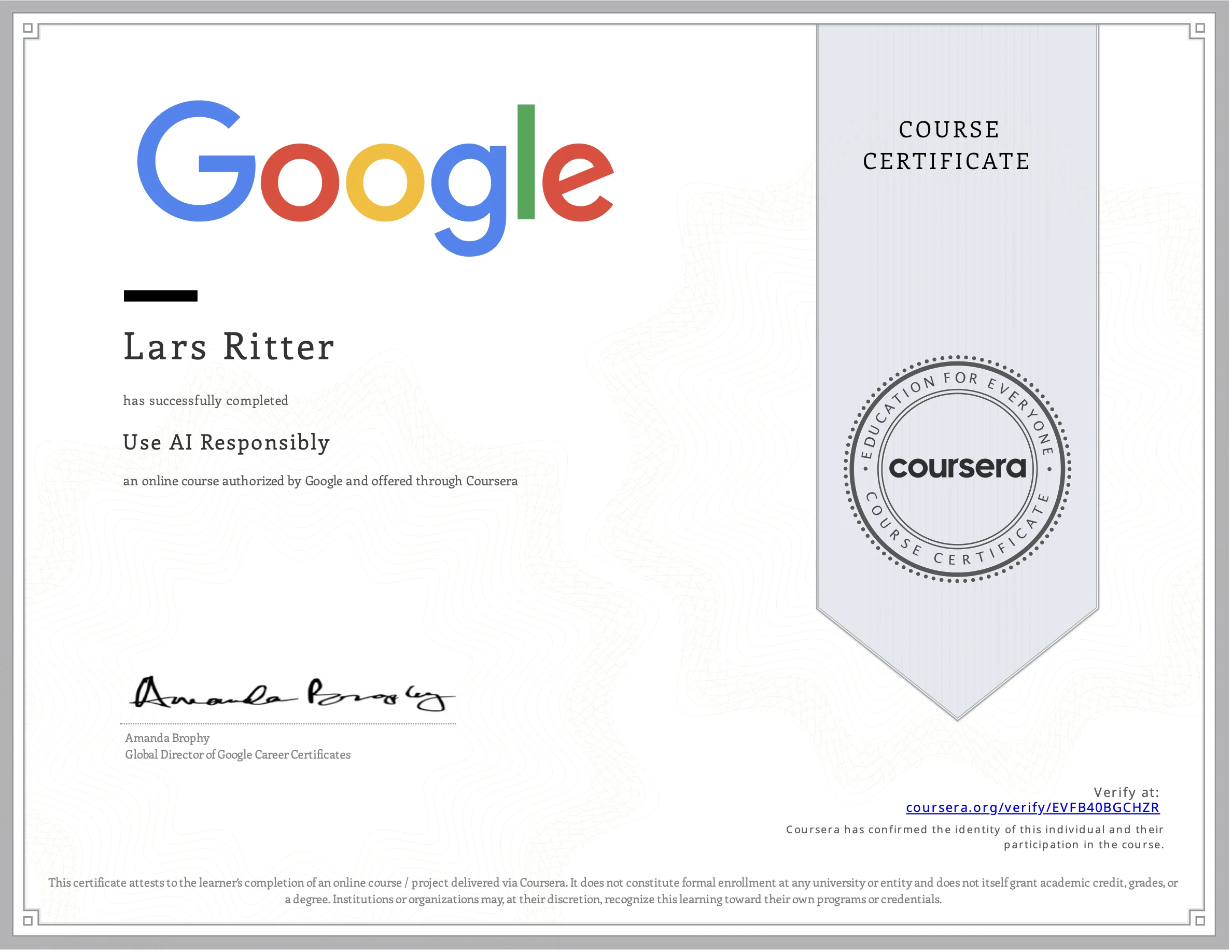 Google Use AI Responsibly