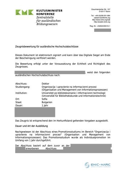 KMK Equivalence Certificate Page 1